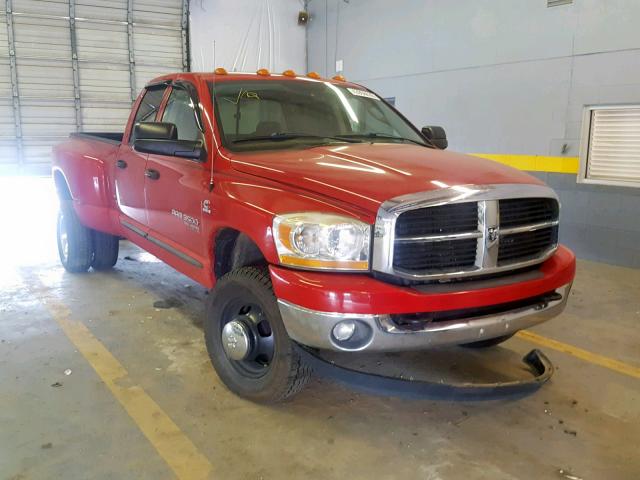 3D7MX48C16G260095 - 2006 DODGE RAM 3500 S RED photo 1