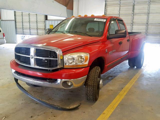 3D7MX48C16G260095 - 2006 DODGE RAM 3500 S RED photo 2