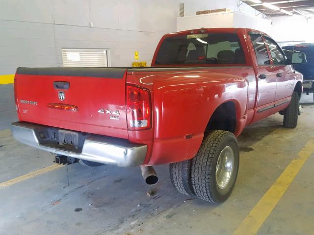 3D7MX48C16G260095 - 2006 DODGE RAM 3500 S RED photo 4