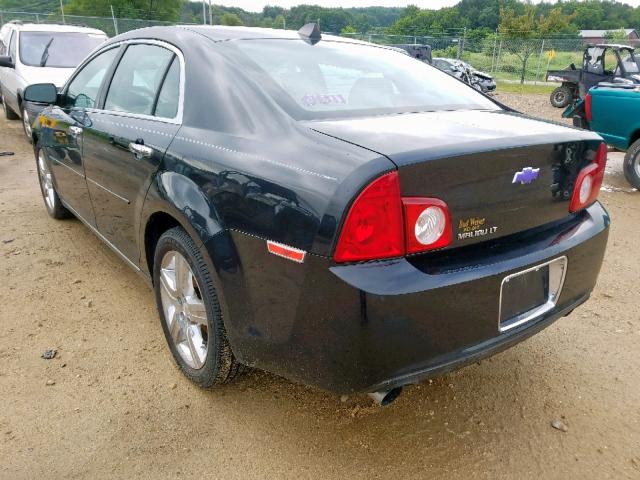 1G1ZF5E73CF147142 - 2012 CHEVROLET MALIBU 3LT BLACK photo 3