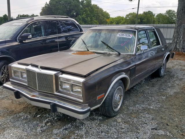 1C3BF66P3FX583523 - 1985 CHRYSLER FIFTH AVEN BROWN photo 2