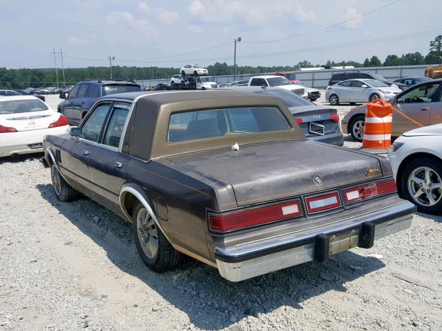 1C3BF66P3FX583523 - 1985 CHRYSLER FIFTH AVEN BROWN photo 3