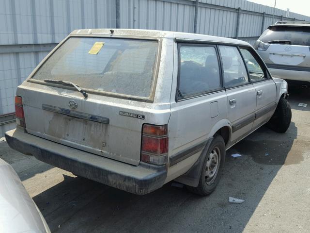 JF2AN52B4JD418428 - 1988 SUBARU DL 4WD SILVER photo 4