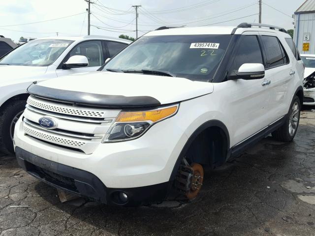 1FMHK8F80CGA51336 - 2012 FORD EXPLORER L WHITE photo 2