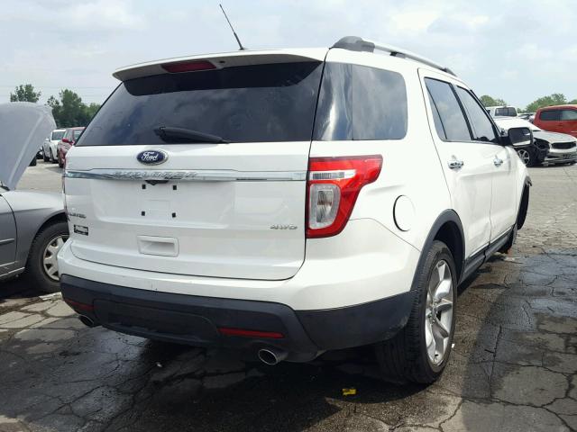 1FMHK8F80CGA51336 - 2012 FORD EXPLORER L WHITE photo 4