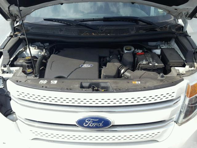 1FMHK8F80CGA51336 - 2012 FORD EXPLORER L WHITE photo 7