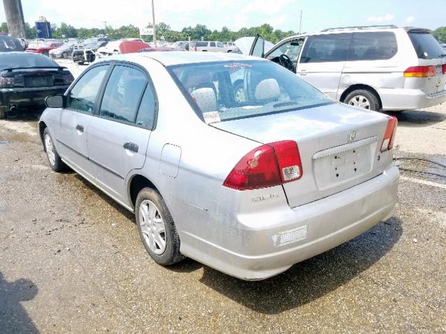 2HGES16354H631014 - 2004 HONDA CIVIC DX V GRAY photo 3