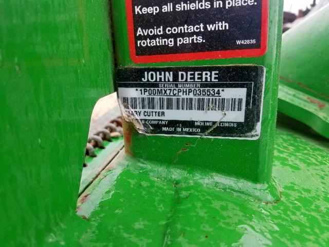 1P00MX7CPHP035534 - 2017 JOHN DEERE MX7 GREEN photo 10