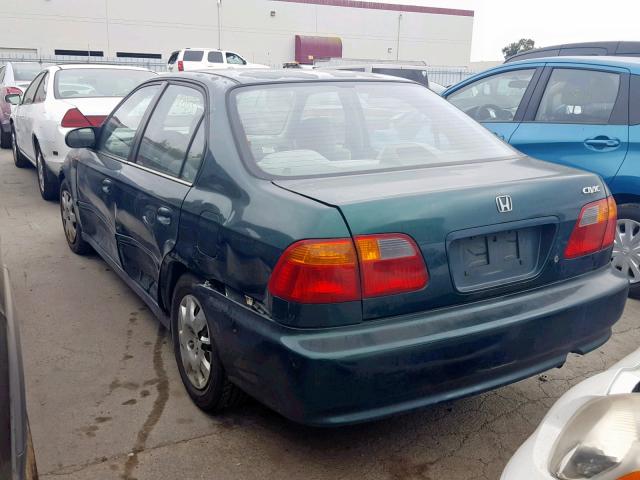 2HGEJ6618XH513395 - 1999 HONDA CIVIC BASE GREEN photo 3