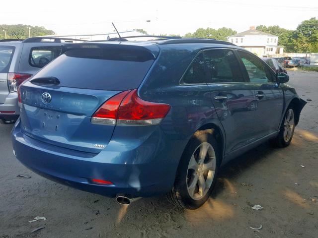 4T3BK11A79U011456 - 2009 TOYOTA VENZA BLUE photo 4