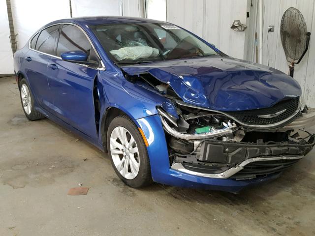 1C3CCCAB6FN564967 - 2015 CHRYSLER 200 LIMITE BLUE photo 1