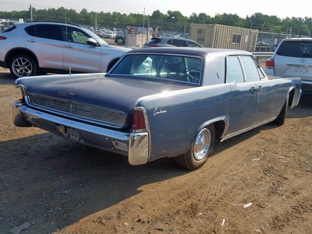 1Y82H412353 - 1961 LINCOLN CONTINENTL BLUE photo 4