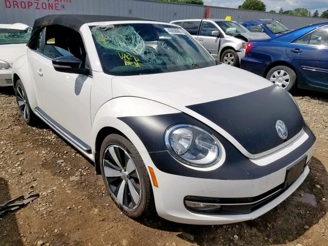 3VW867AT8DM813881 - 2013 VOLKSWAGEN BEETLE TUR WHITE photo 1