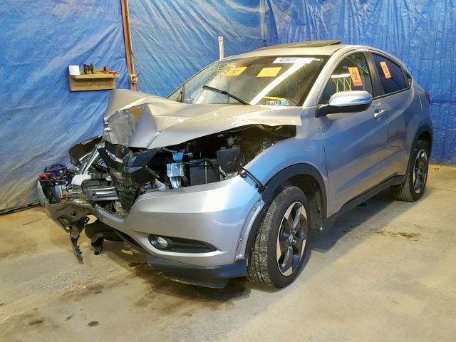 3CZRU6H5XJG729435 - 2018 HONDA HR-V EX CHARCOAL photo 2