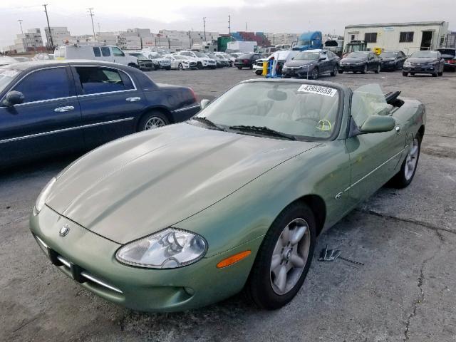 SAJGX2045XC040139 - 1999 JAGUAR XK8 GREEN photo 2