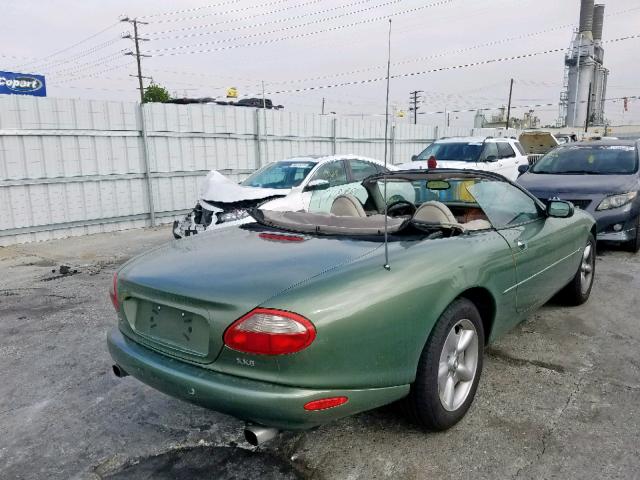 SAJGX2045XC040139 - 1999 JAGUAR XK8 GREEN photo 4