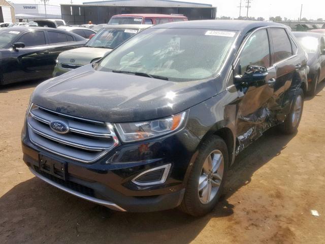 2FMPK3J95HBB20809 - 2017 FORD EDGE SEL BLACK photo 2