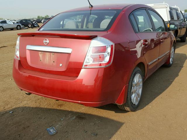 3N1AB6AP6CL699853 - 2012 NISSAN SENTRA 2.0 RED photo 4