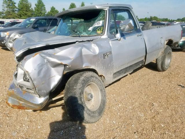 1B7HM06Y7LS753456 - 1990 DODGE W-SERIES W SILVER photo 2