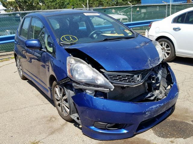 JHMGE8H58CC008380 - 2012 HONDA FIT SPORT BLUE photo 1