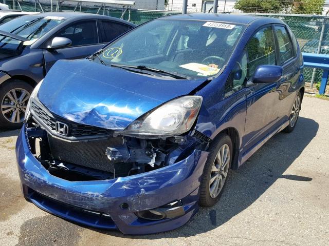 JHMGE8H58CC008380 - 2012 HONDA FIT SPORT BLUE photo 2