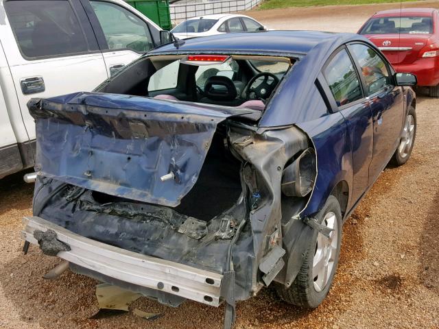 1G8AN18F57Z161528 - 2007 SATURN ION LEVEL BLUE photo 4