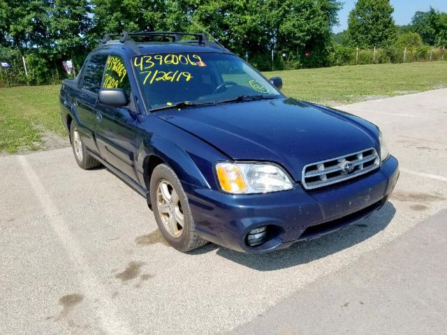 4S4BT62C836115811 - 2003 SUBARU BAJA SPORT BLUE photo 1