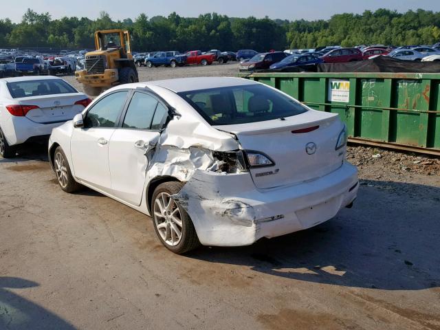 JM1BL1W99C1663027 - 2012 MAZDA 3 S WHITE photo 3