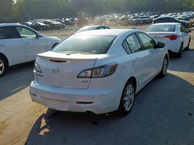 JM1BL1W99C1663027 - 2012 MAZDA 3 S WHITE photo 4