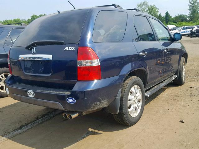 2HNYD18963H533738 - 2003 ACURA MDX TOURIN BLUE photo 4