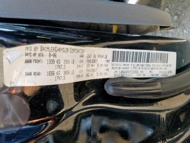 1J8HG48P97C529066 - 2007 JEEP COMMANDER 黑色 照片 10