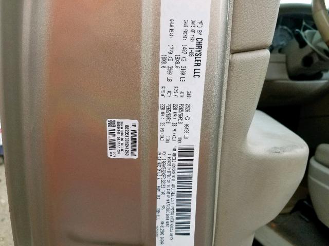 1A8HX582X8F132153 - 2008 CHRYSLER ASPEN LIMI TAN photo 10