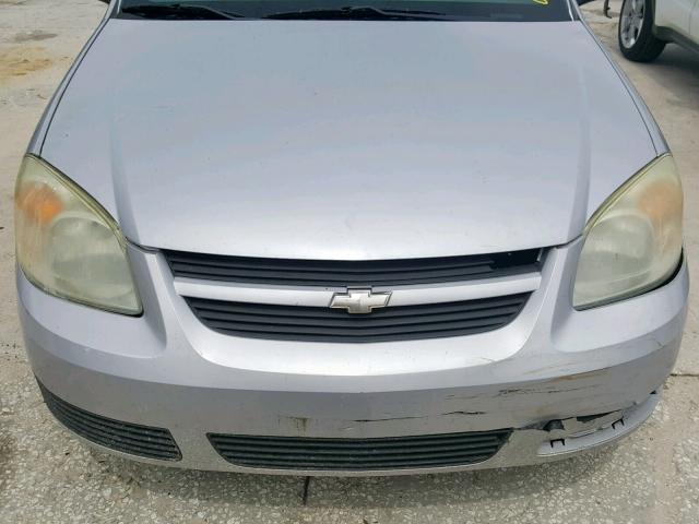 1G1AL55FX77155395 - 2007 CHEVROLET COBALT LT SILVER photo 9