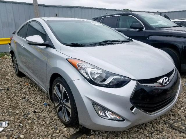 KMHDH6AE1DU016340 - 2013 HYUNDAI ELANTRA CO SILVER photo 1