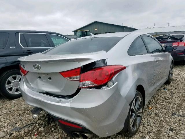 KMHDH6AE1DU016340 - 2013 HYUNDAI ELANTRA CO SILVER photo 4