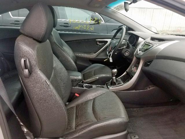 KMHDH6AE1DU016340 - 2013 HYUNDAI ELANTRA CO SILVER photo 5