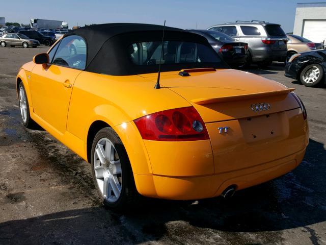 TRUTC28N861002930 - 2006 AUDI TT ORANGE photo 3