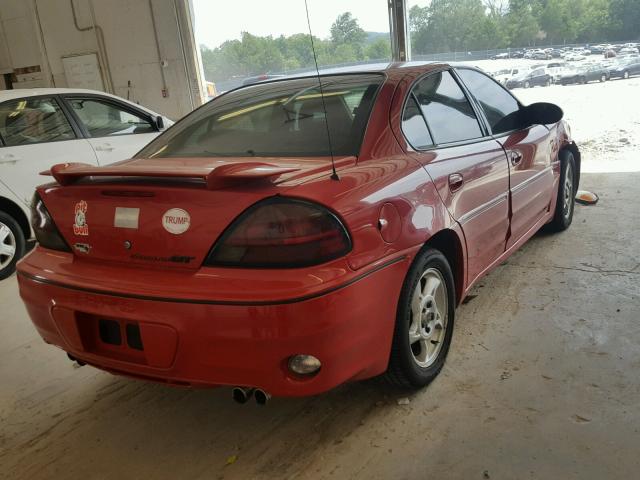 1G2NW52EX3C276414 - 2003 PONTIAC GRAND AM G RED photo 4