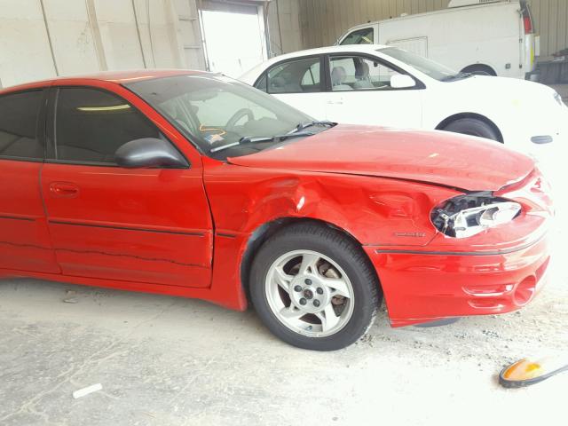 1G2NW52EX3C276414 - 2003 PONTIAC GRAND AM G RED photo 9