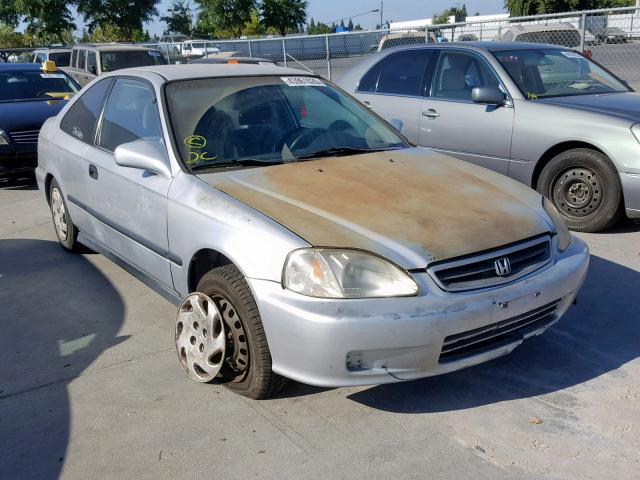 1HGEJ6220YL101345 - 2000 HONDA CIVIC DX GRAY photo 1