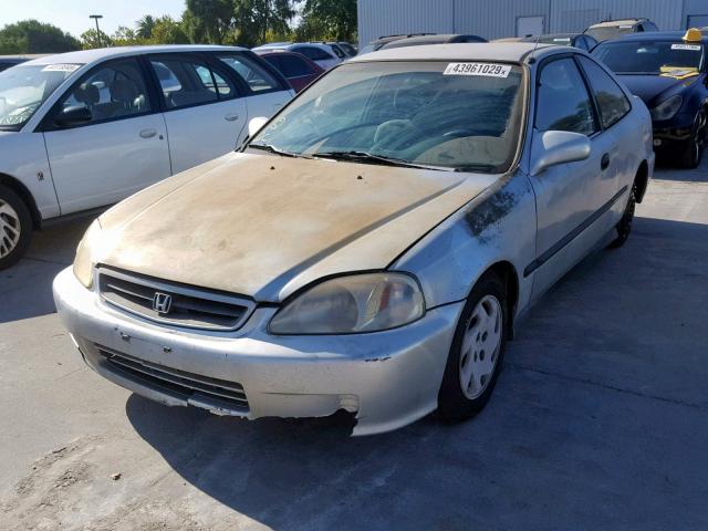 1HGEJ6220YL101345 - 2000 HONDA CIVIC DX GRAY photo 2