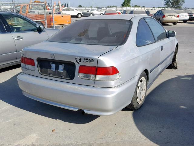 1HGEJ6220YL101345 - 2000 HONDA CIVIC DX GRAY photo 4