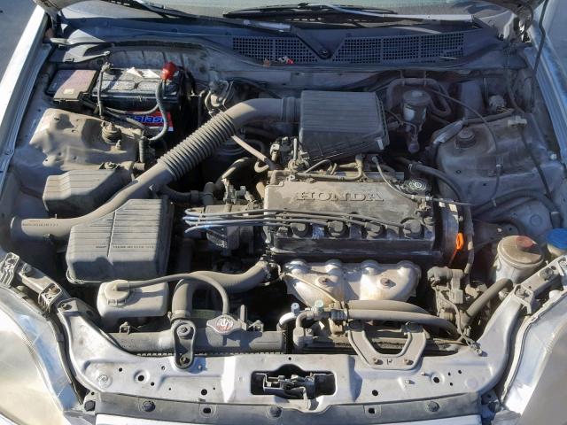 1HGEJ6220YL101345 - 2000 HONDA CIVIC DX GRAY photo 7