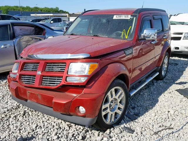 1D4PU4GX2BW506297 - 2011 DODGE NITRO HEAT RED photo 2