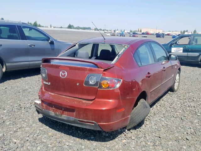 JM1BK123661410790 - 2006 MAZDA 3 S RED photo 4