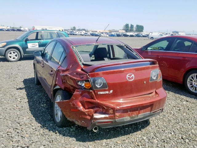 JM1BK123661410790 - 2006 MAZDA 3 S RED photo 9