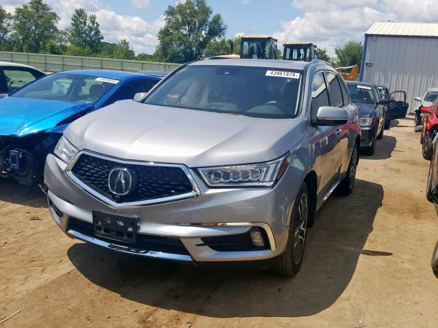 5FRYD4H98HB031641 - 2017 ACURA MDX ADVANC SILVER photo 2