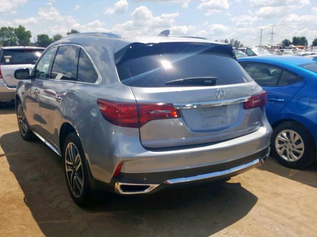 5FRYD4H98HB031641 - 2017 ACURA MDX ADVANC SILVER photo 3