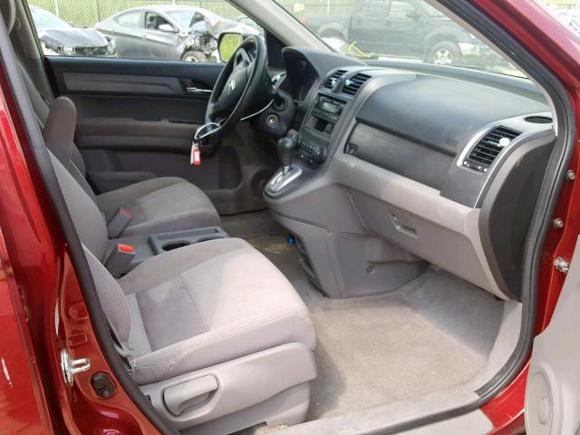 5J6RE48308L050089 - 2008 HONDA CR-V LX RED photo 5