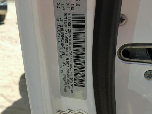 1C4NJDEB2HD191672 - 2017 JEEP COMPASS LA 白色 照片 10